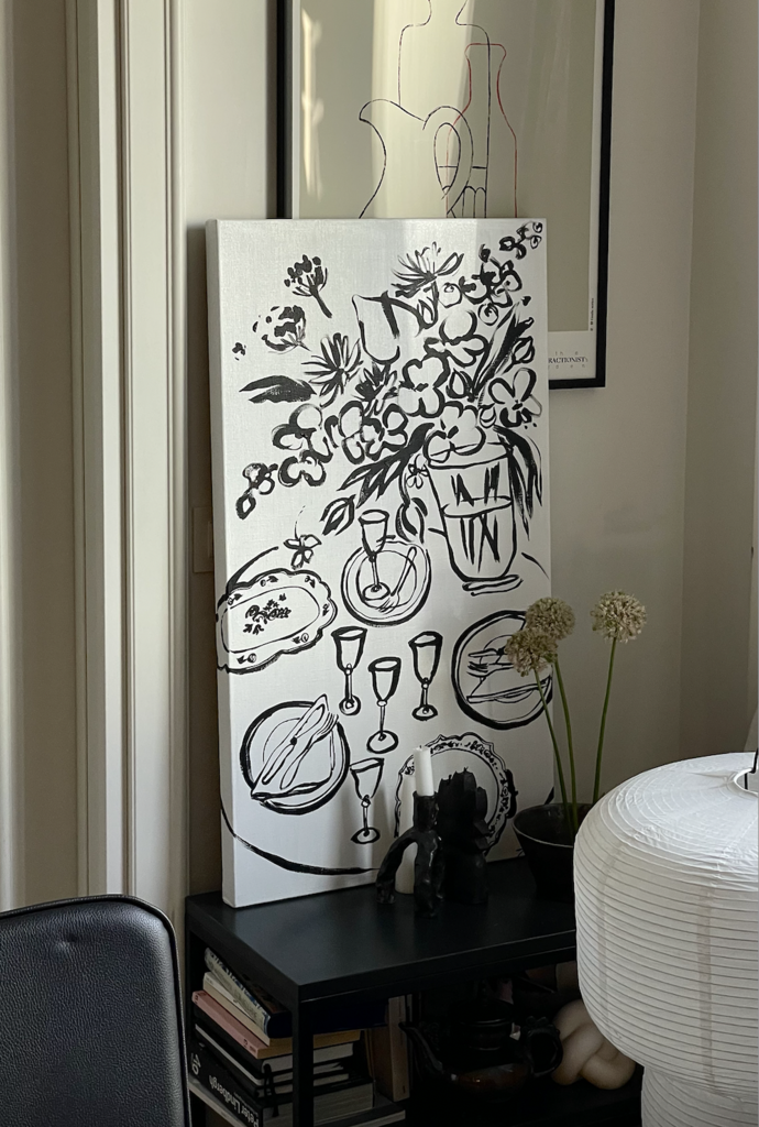 filling a vase | 50×90