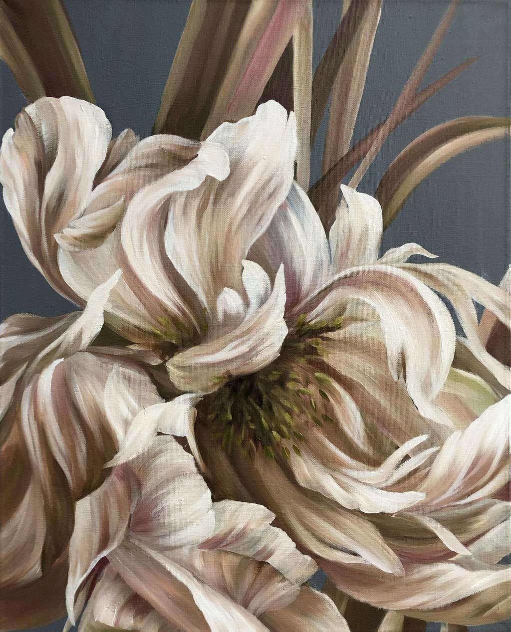 "Зефирный пион" маслом