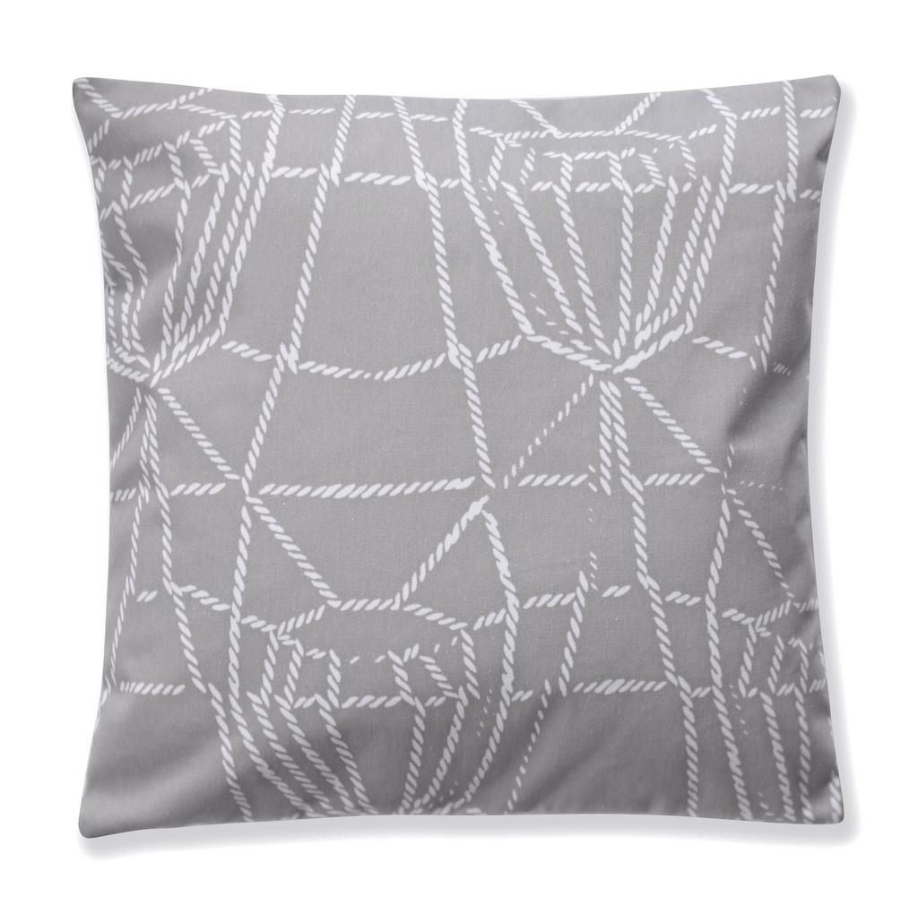 ПОДУШКА "НИТИ" серо-бежевая