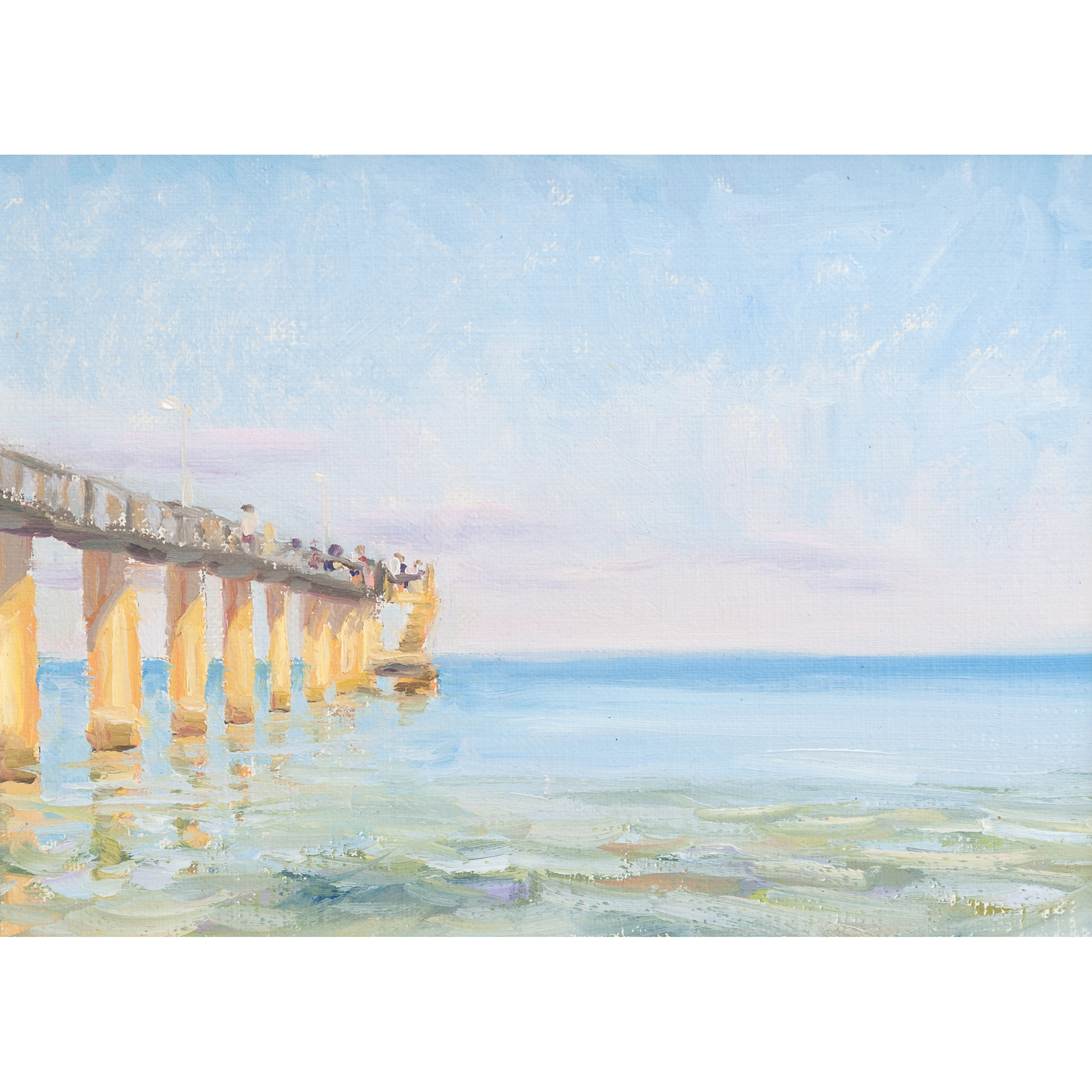 Утреннее море. 13х18см