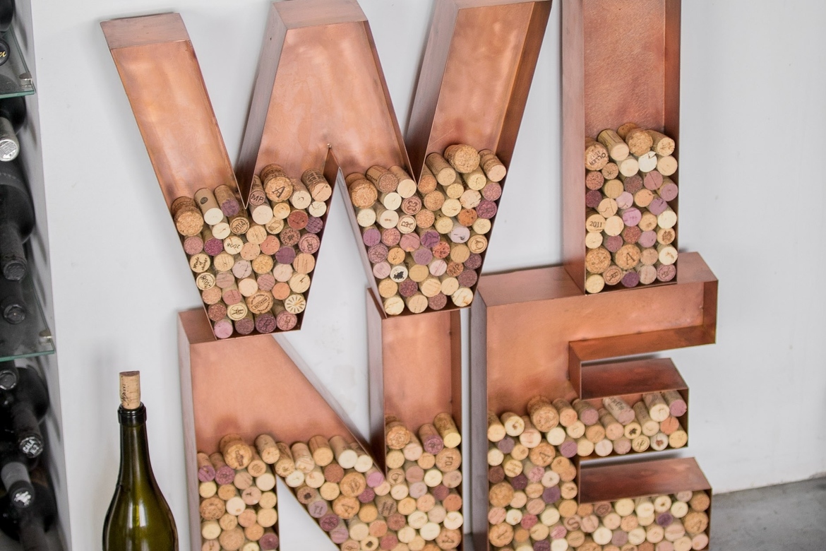 Комплект винных букв WINE для пробок