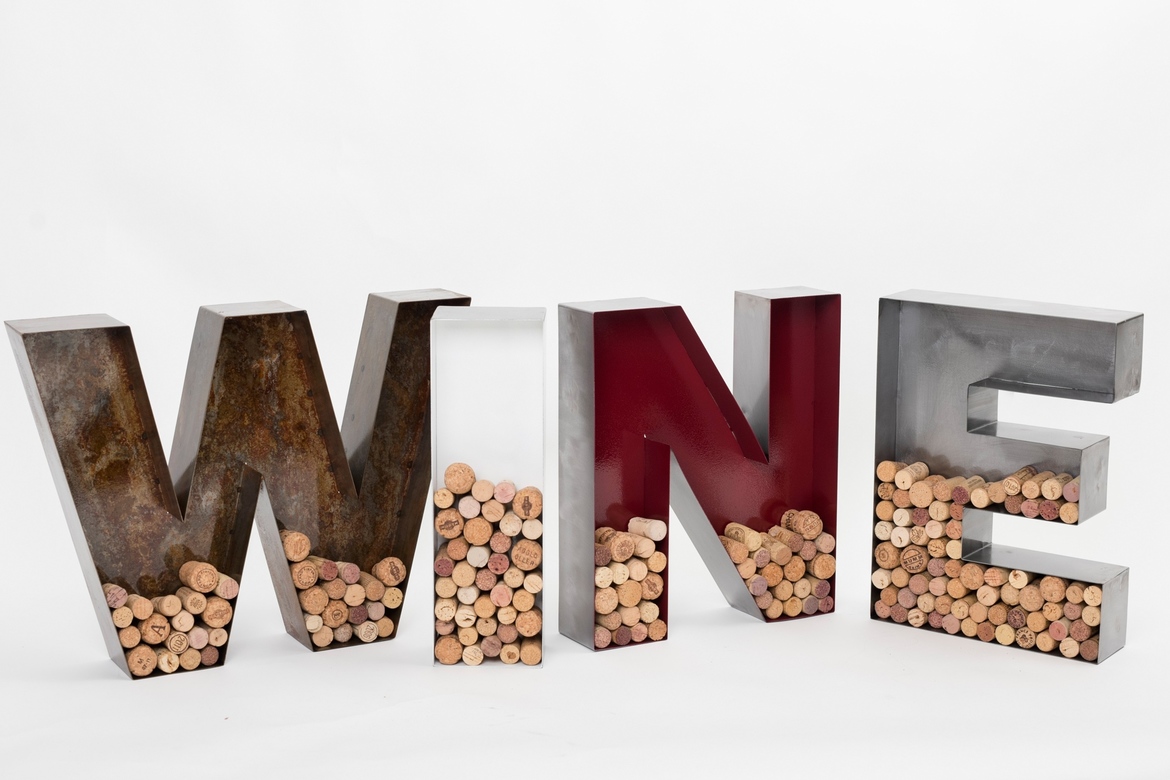 Комплект винных букв WINE для пробок