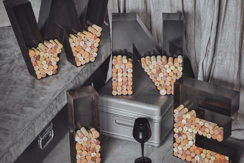 Комплект винных букв WINE для пробок