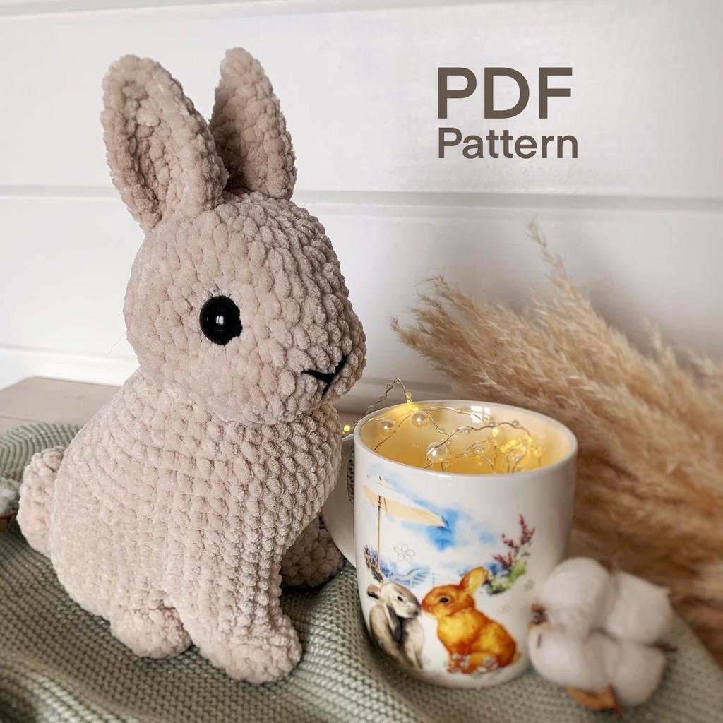 Mini bunny 22cm PDF English pattern