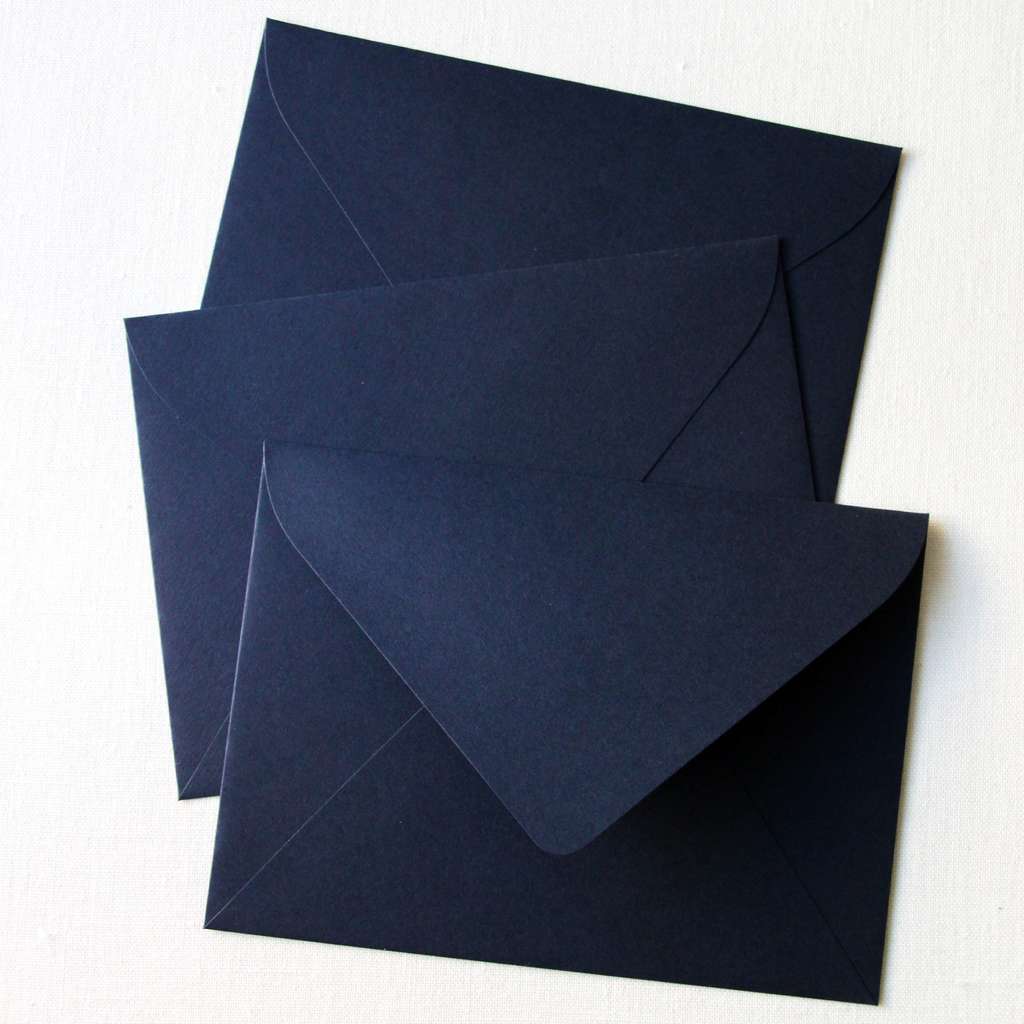 Конверт из дизайнерской бумаги Navy blue