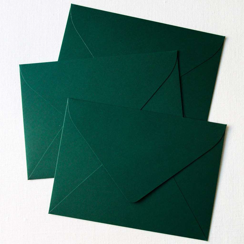 Конверт из дизайнерской бумаги Green