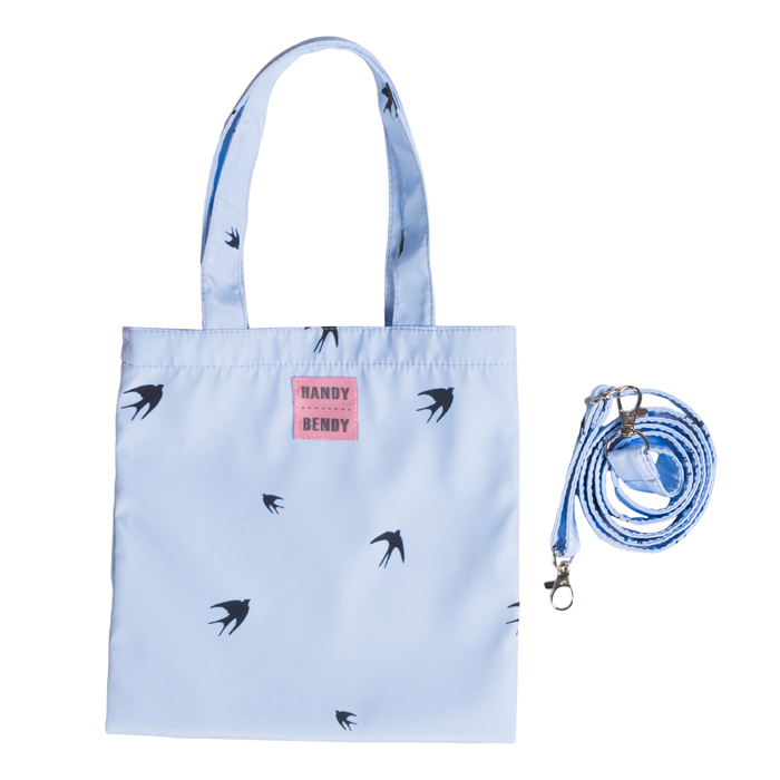 Детская сумка, ласточки на голубом