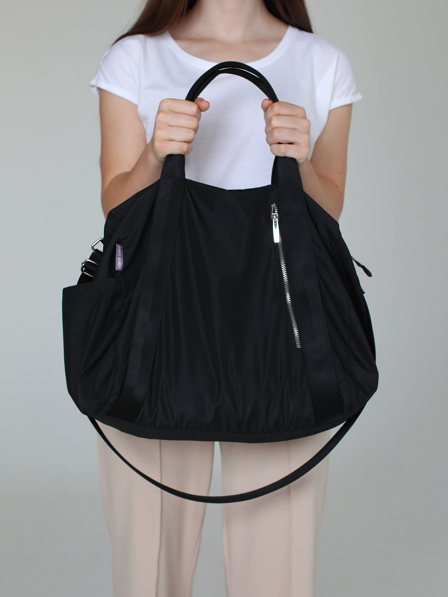 Дорожная сумка на молнии, черный