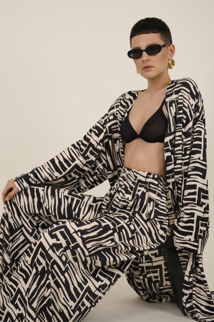 брюки палаццо pattern