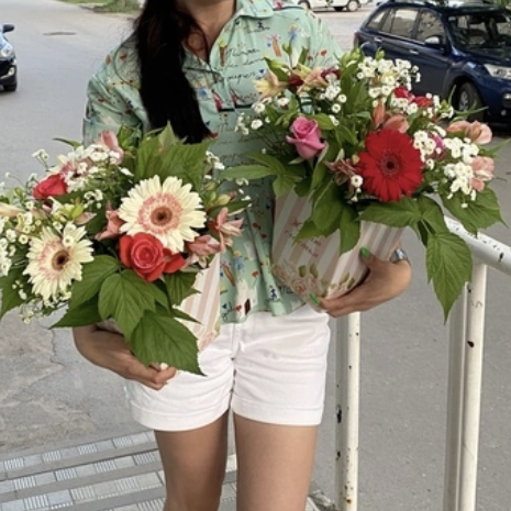 Цветы в коробке