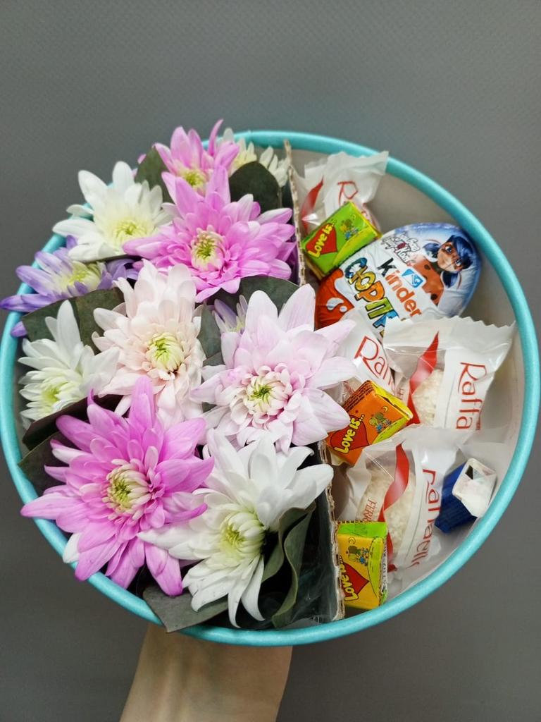 Коробочка  цветов с наполнением