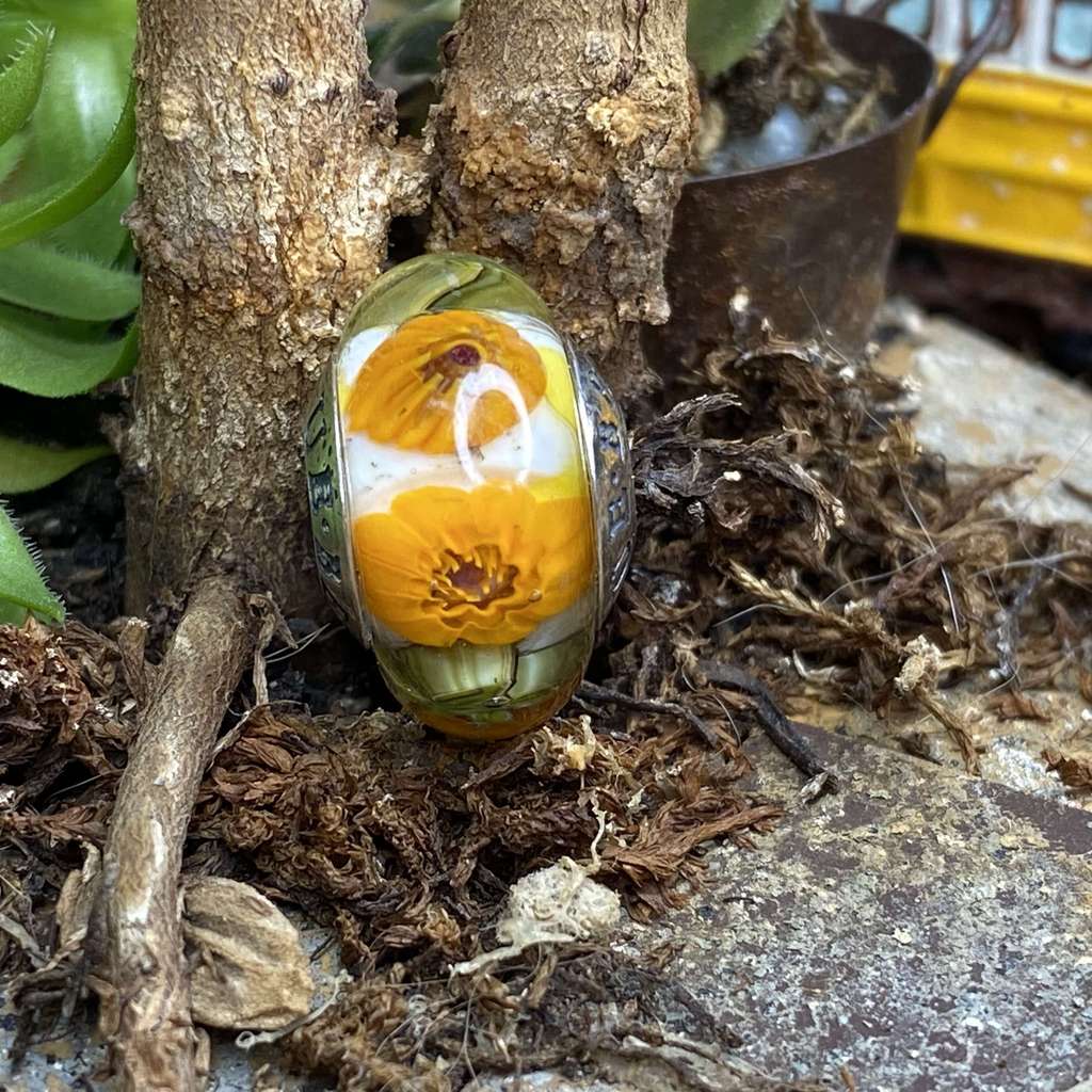 Saturday AQUARIUM 5 orange flowers