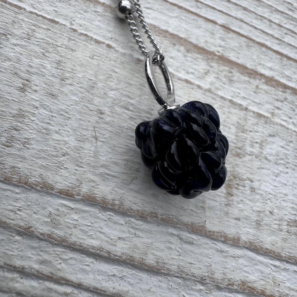 Black berry steel dangle