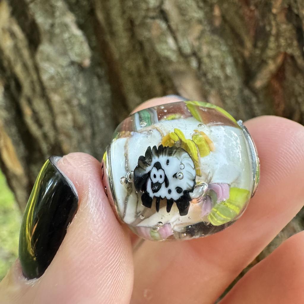 Cactus aquarium barrel bead