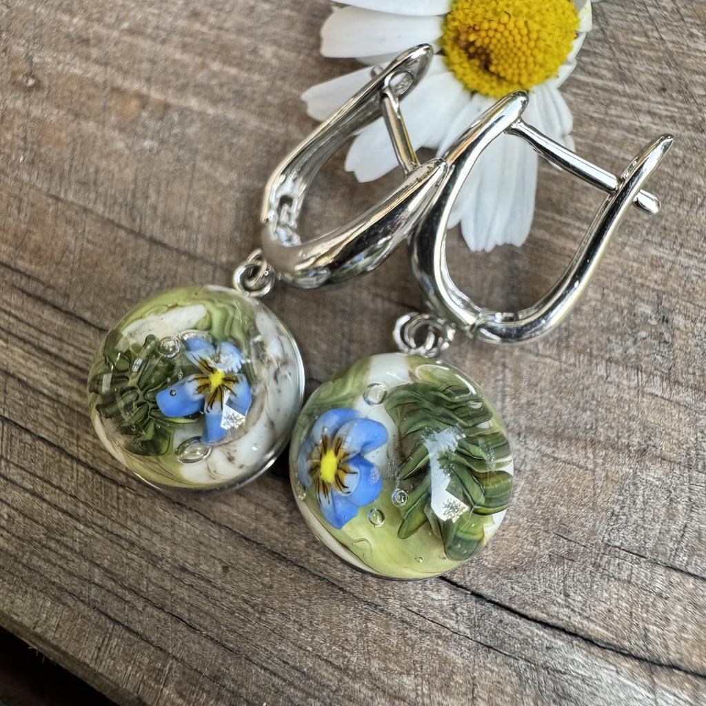 Forget me not 1  earrings