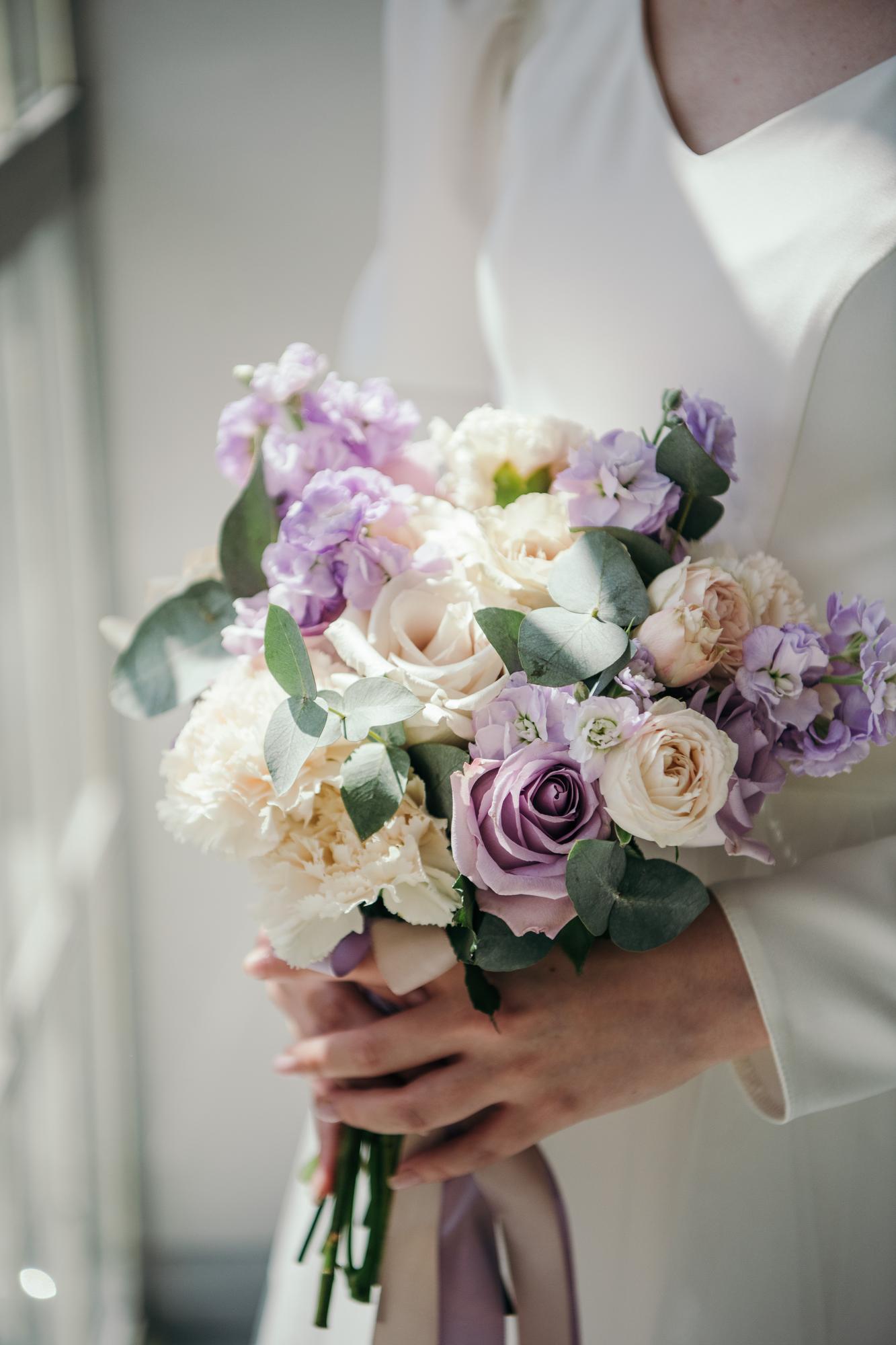 Букет в сиреневой гамме