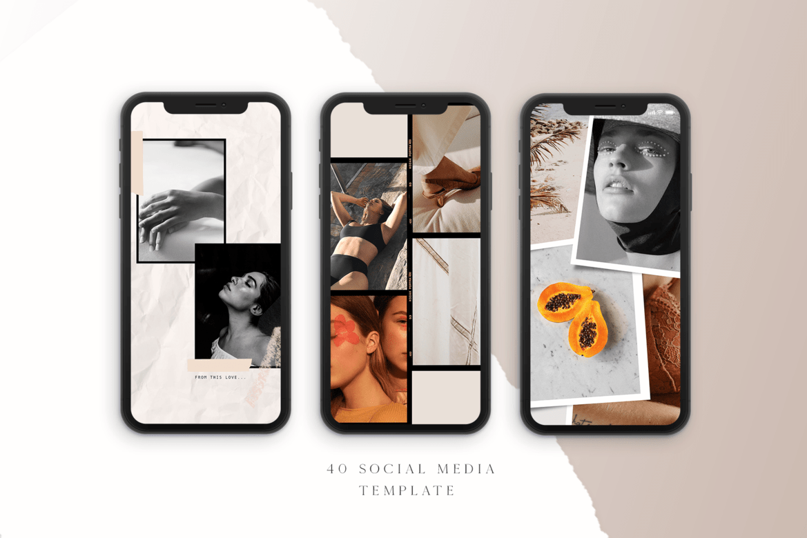 Feminine collection – 40 Stories & Post Templates