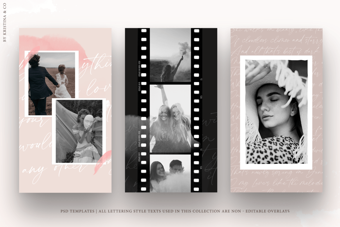 Letters - 18 Stories Templates Instagram