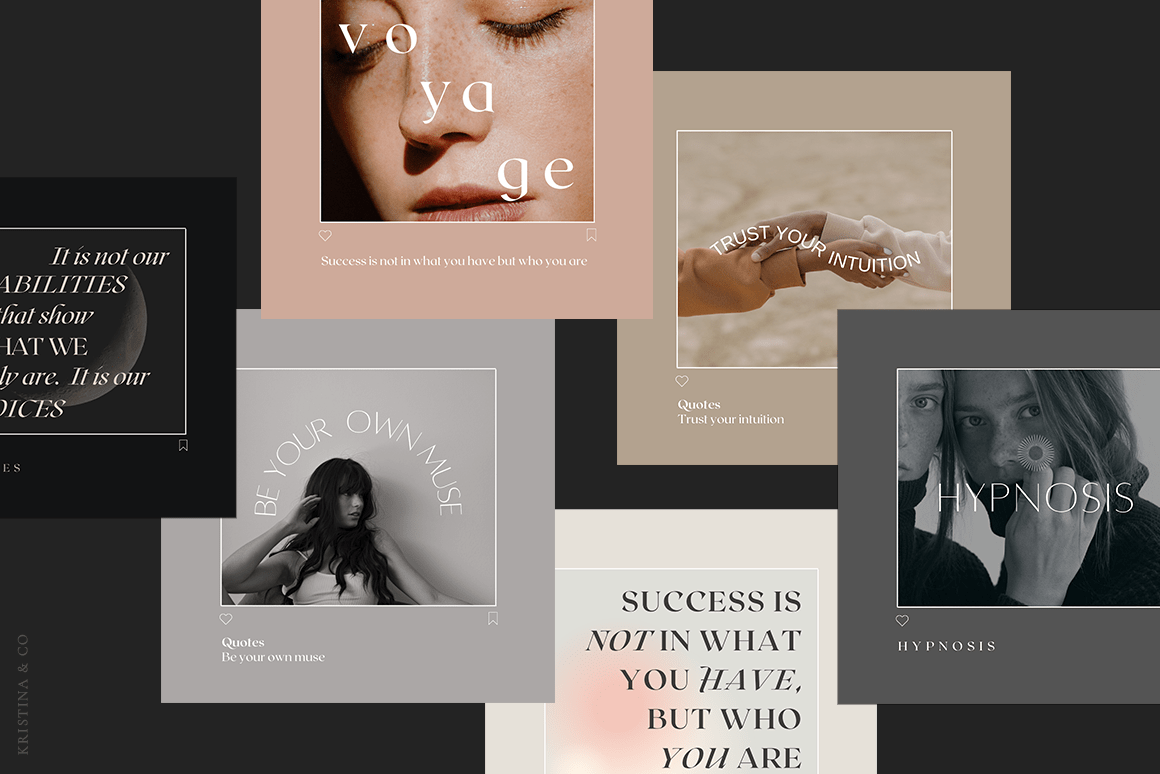 62 Aesthetic Quotes – Magic Type Collectiom in Canva