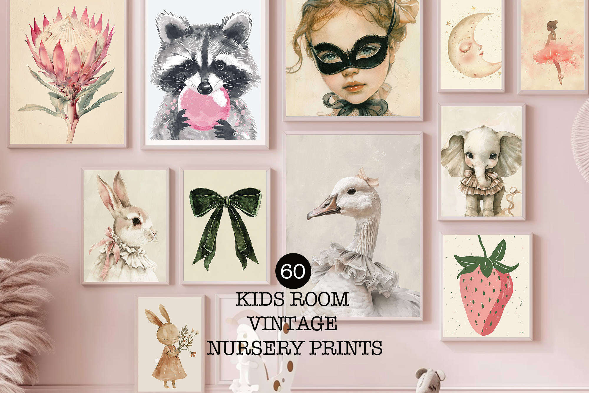60 Kids Room Vintage Nursery Prints