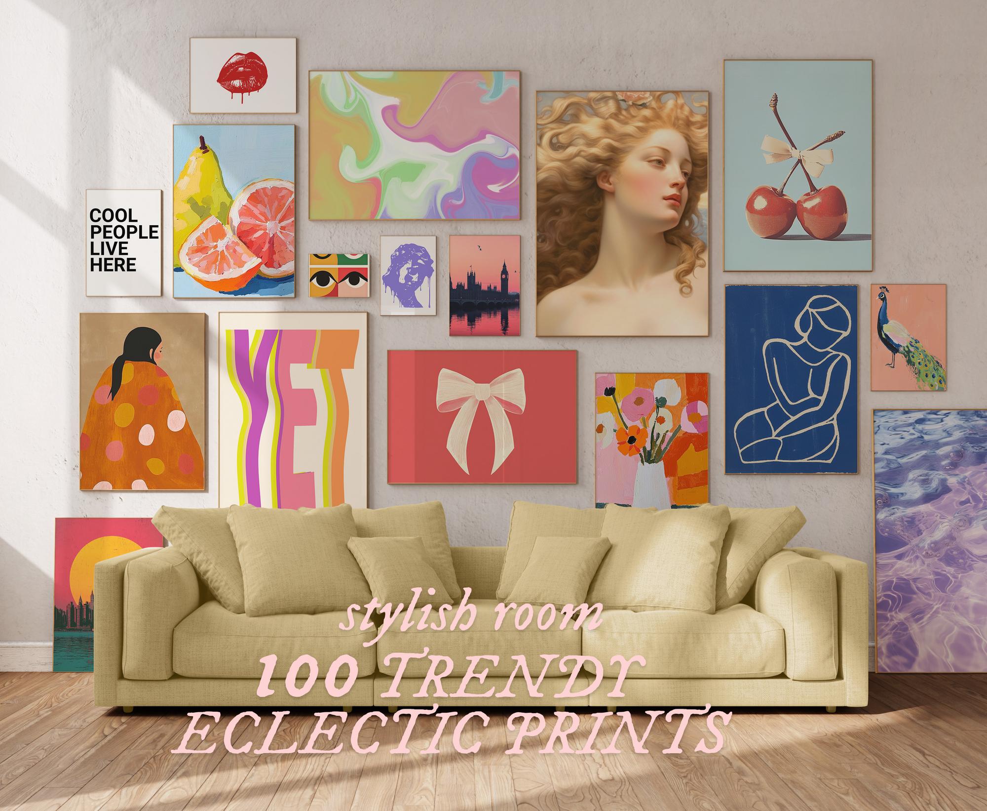 100 Eclectic Gallery Wall Art