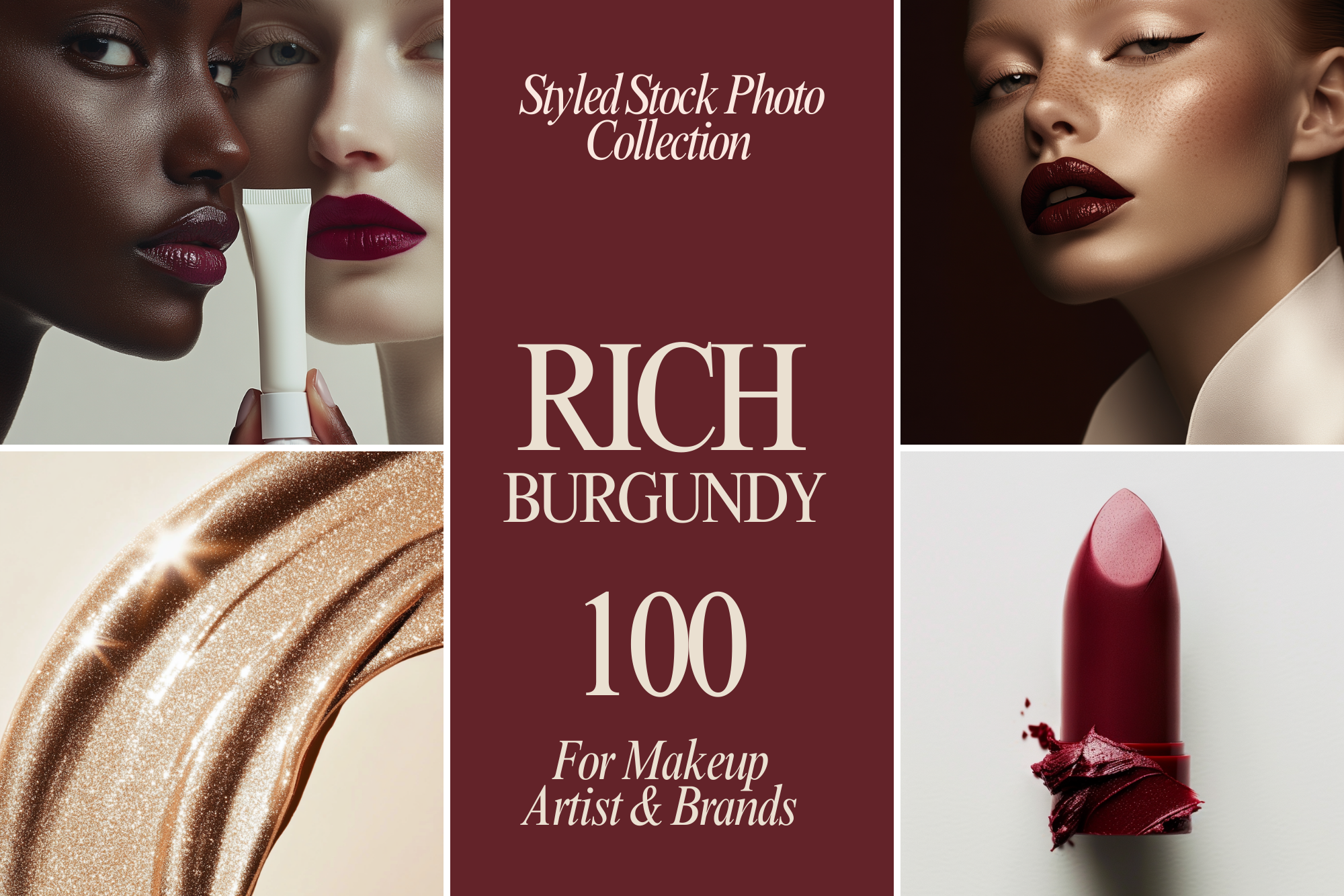 100 Rich Burgundy - Beauty Photos