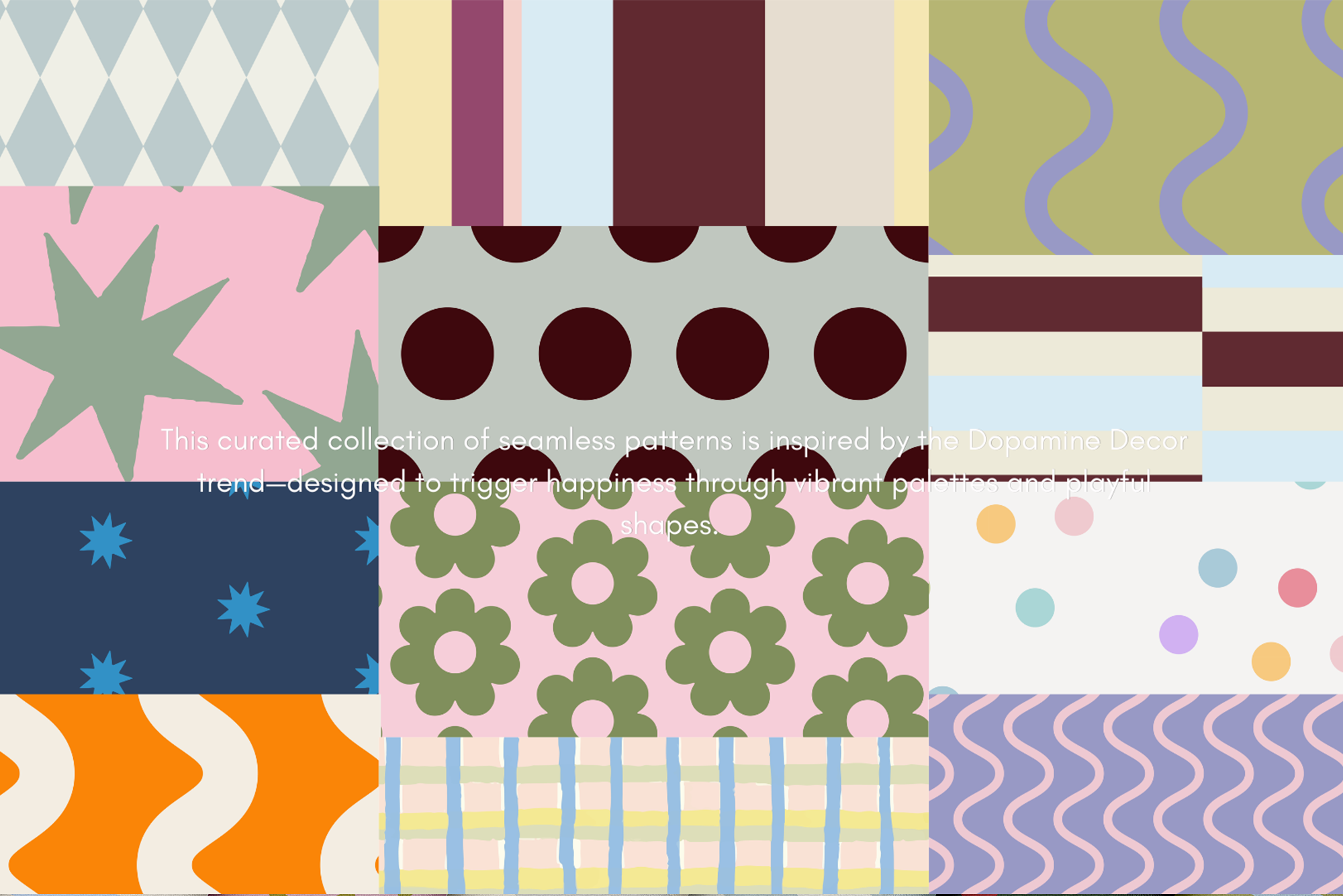Dopamine Room 100 seamless patterns