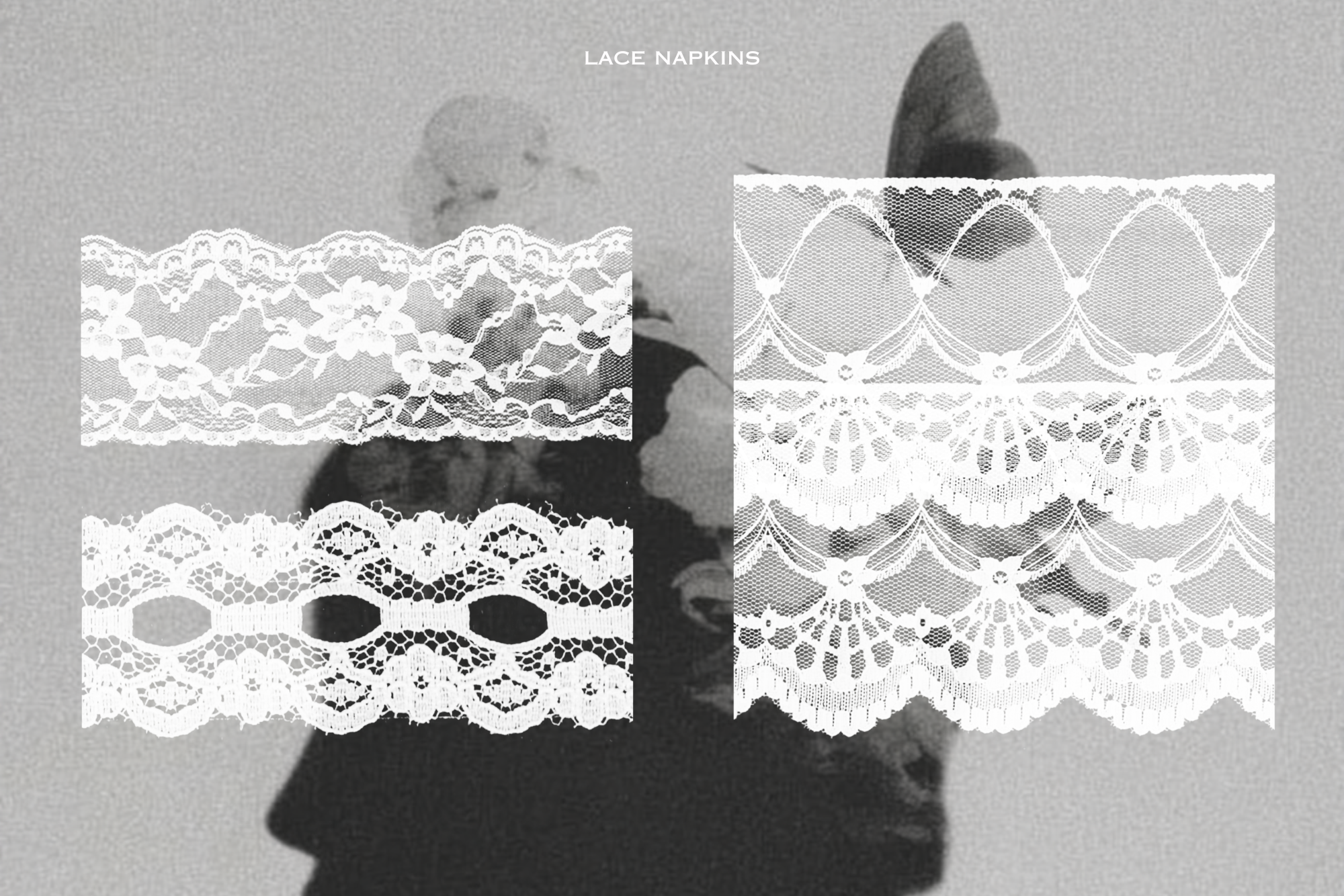 Vintage Lace Doilies & Borders