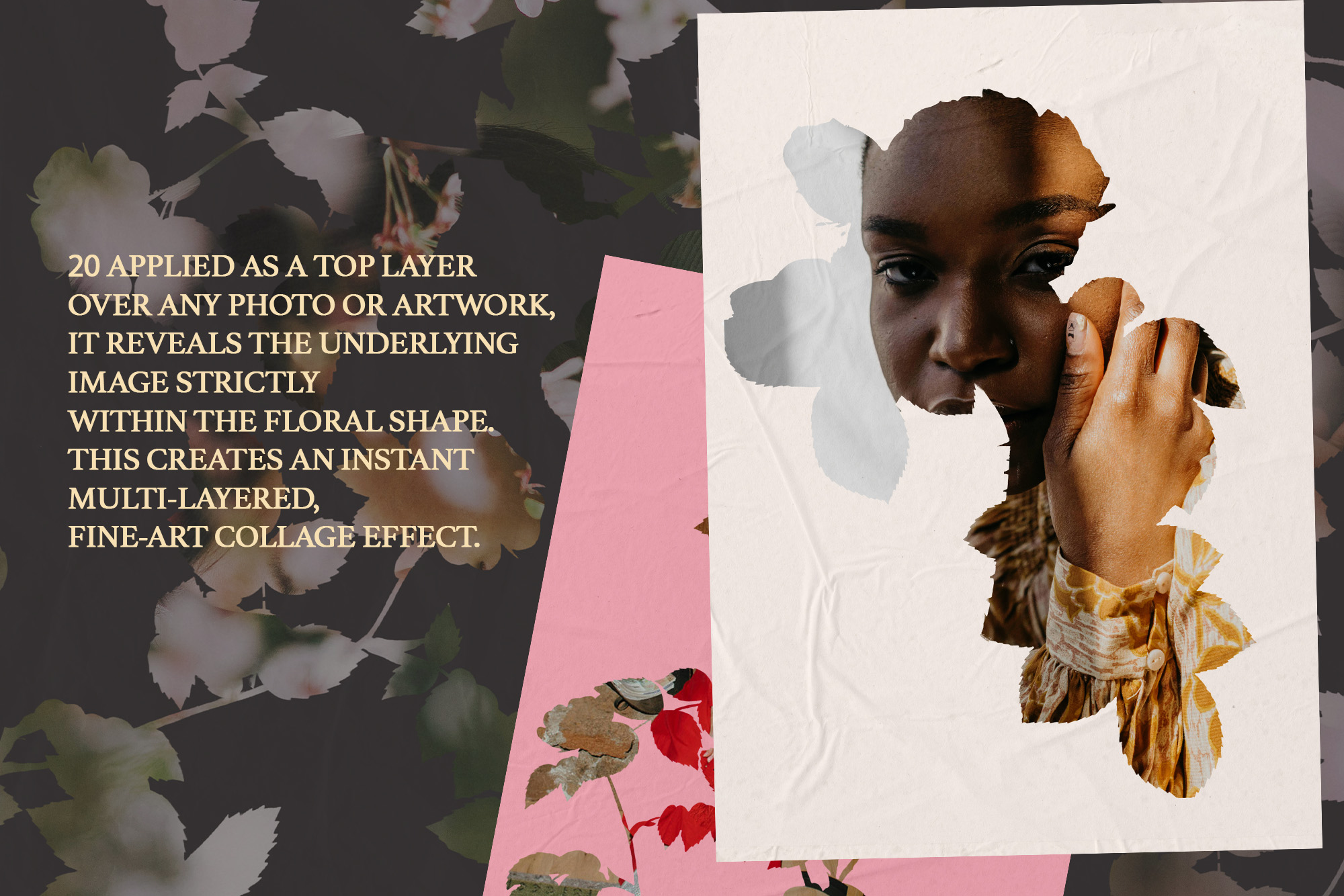 Floral Cutouts & Texture Overlays