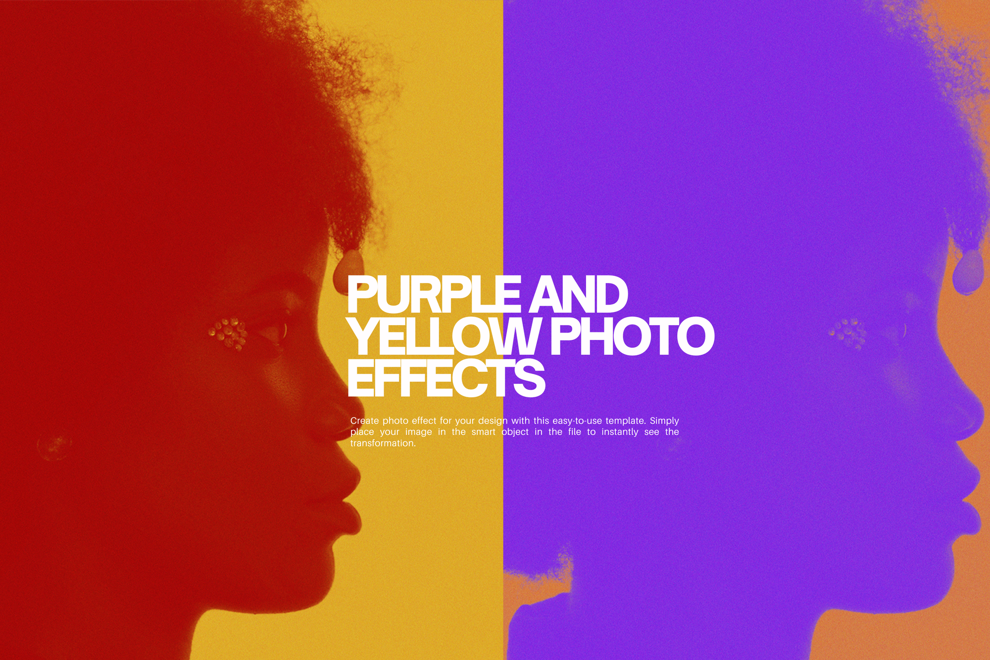 Vibrant Duotone Photoshop Effects -  Smart Photo Kit