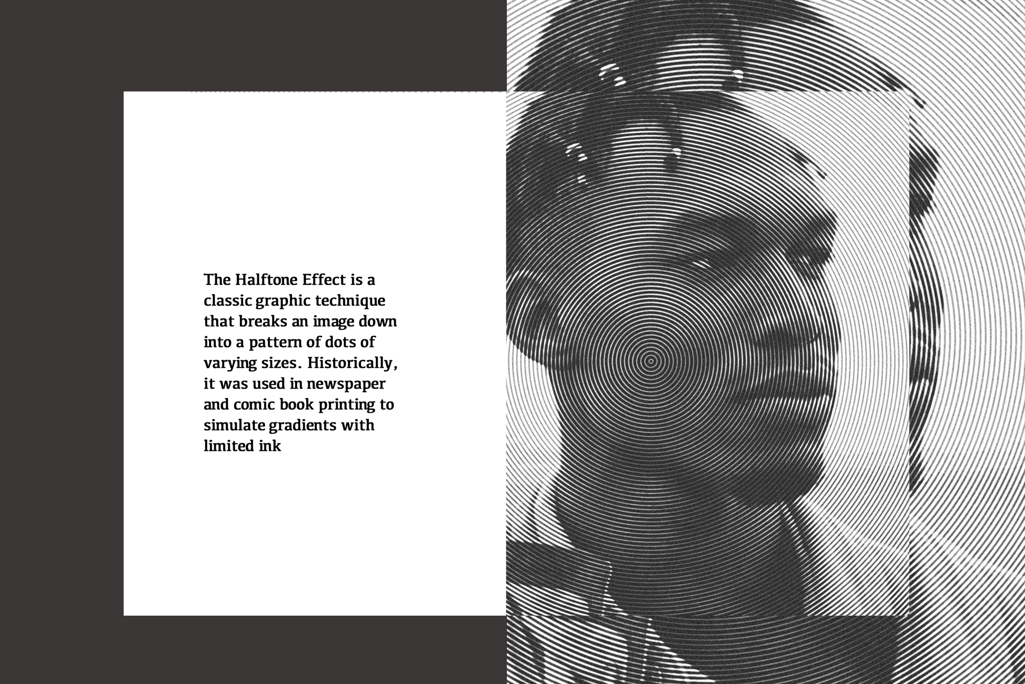 Halftone Circle Photo Effects