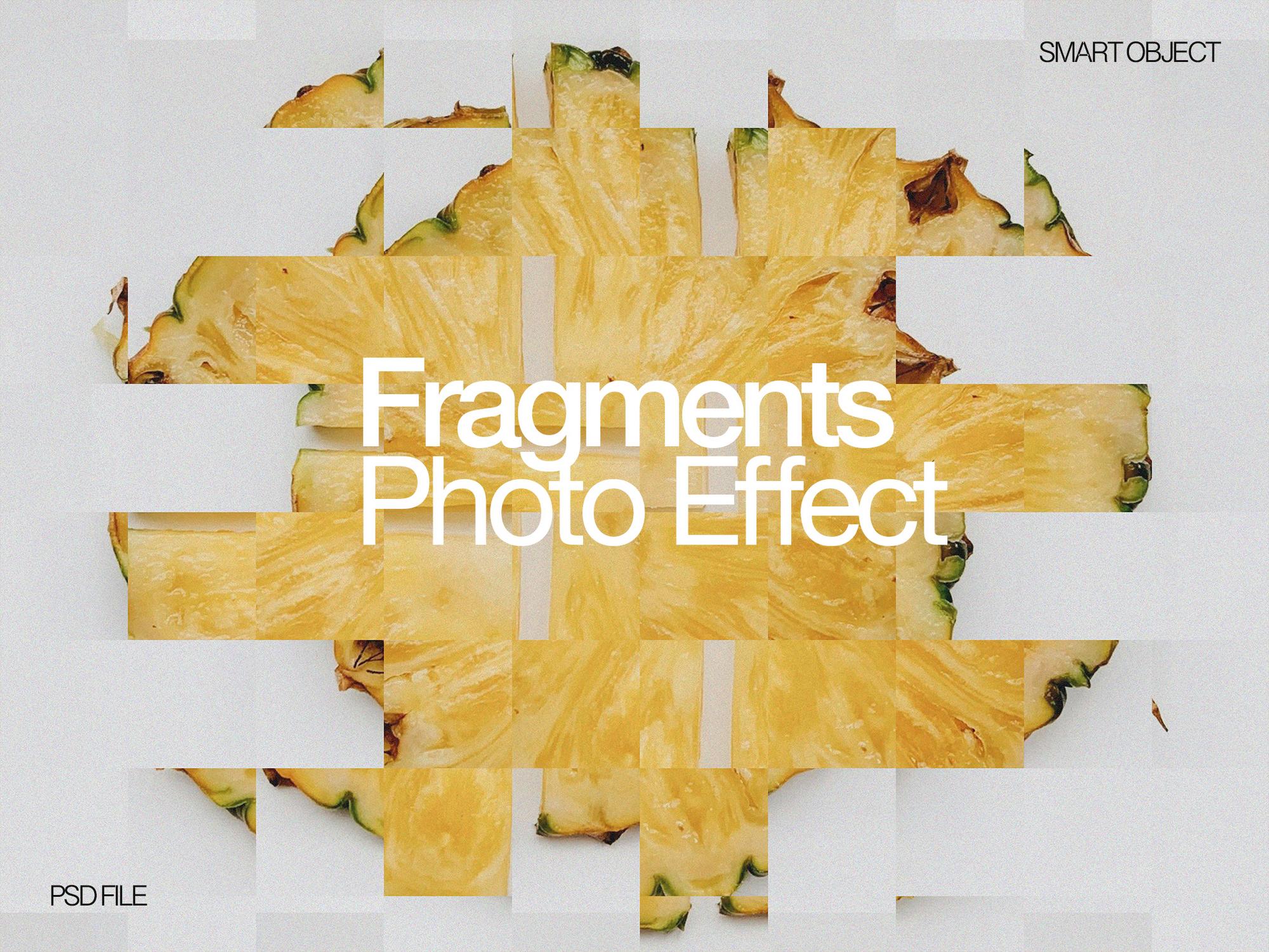 Fragments Photo Effect PSD