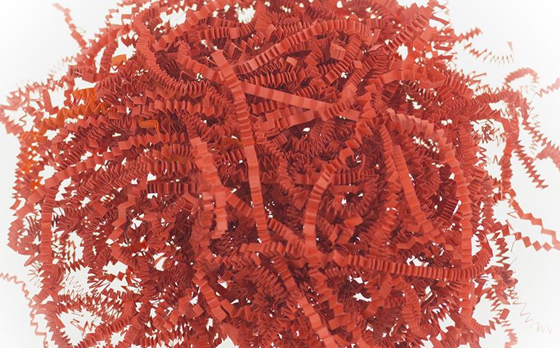 Бумажный наполнитель Кирпично-красный