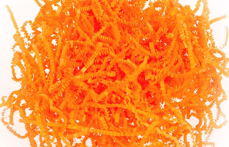 Бумажный наполнитель Оранжевый неон