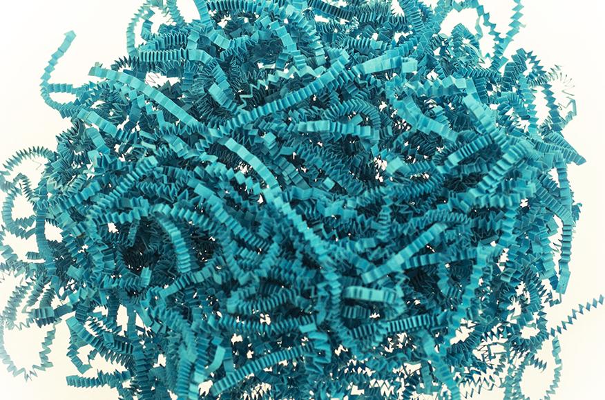 Бумажный наполнитель Голубой интенсив