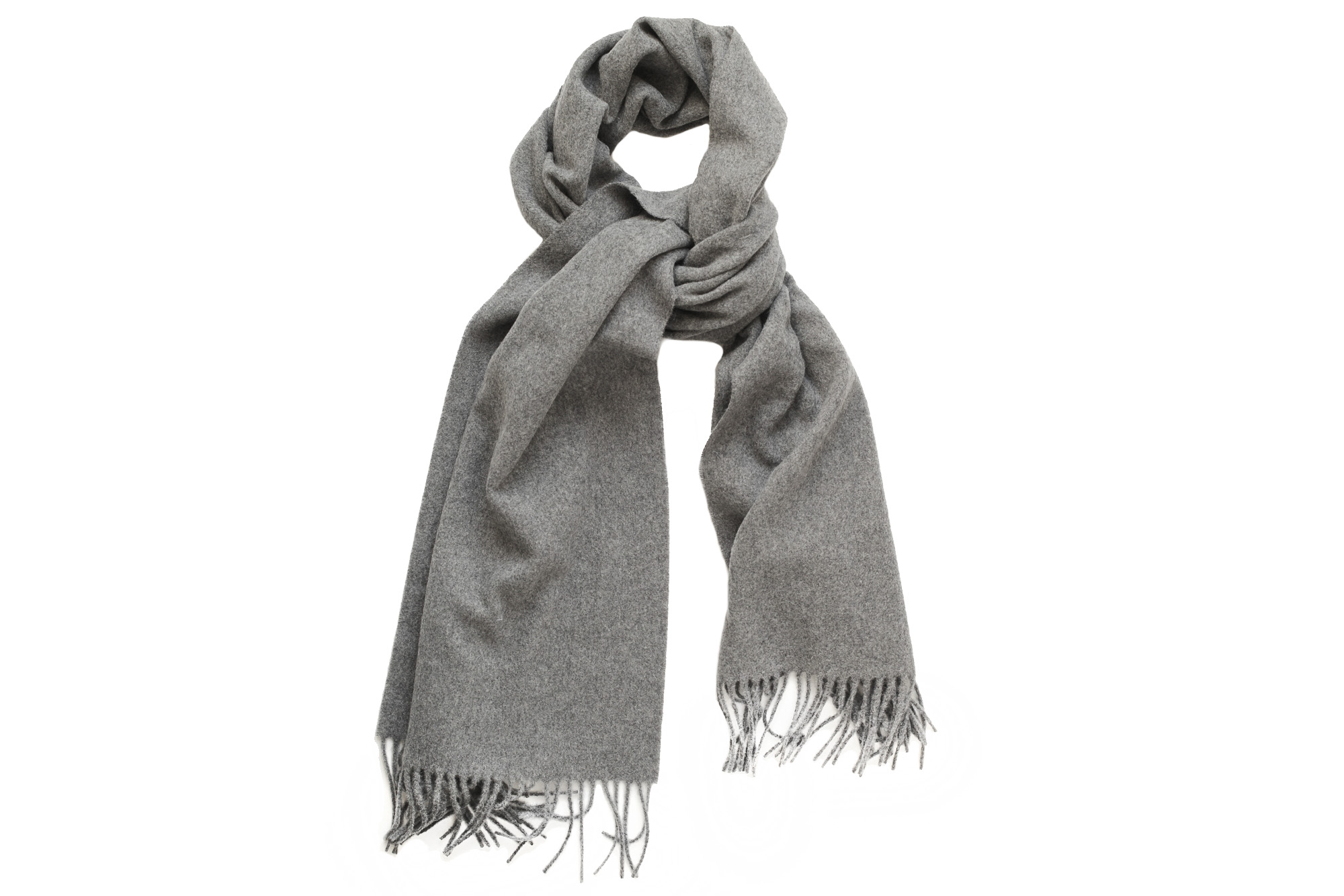 Зимний шарф, светло-серый