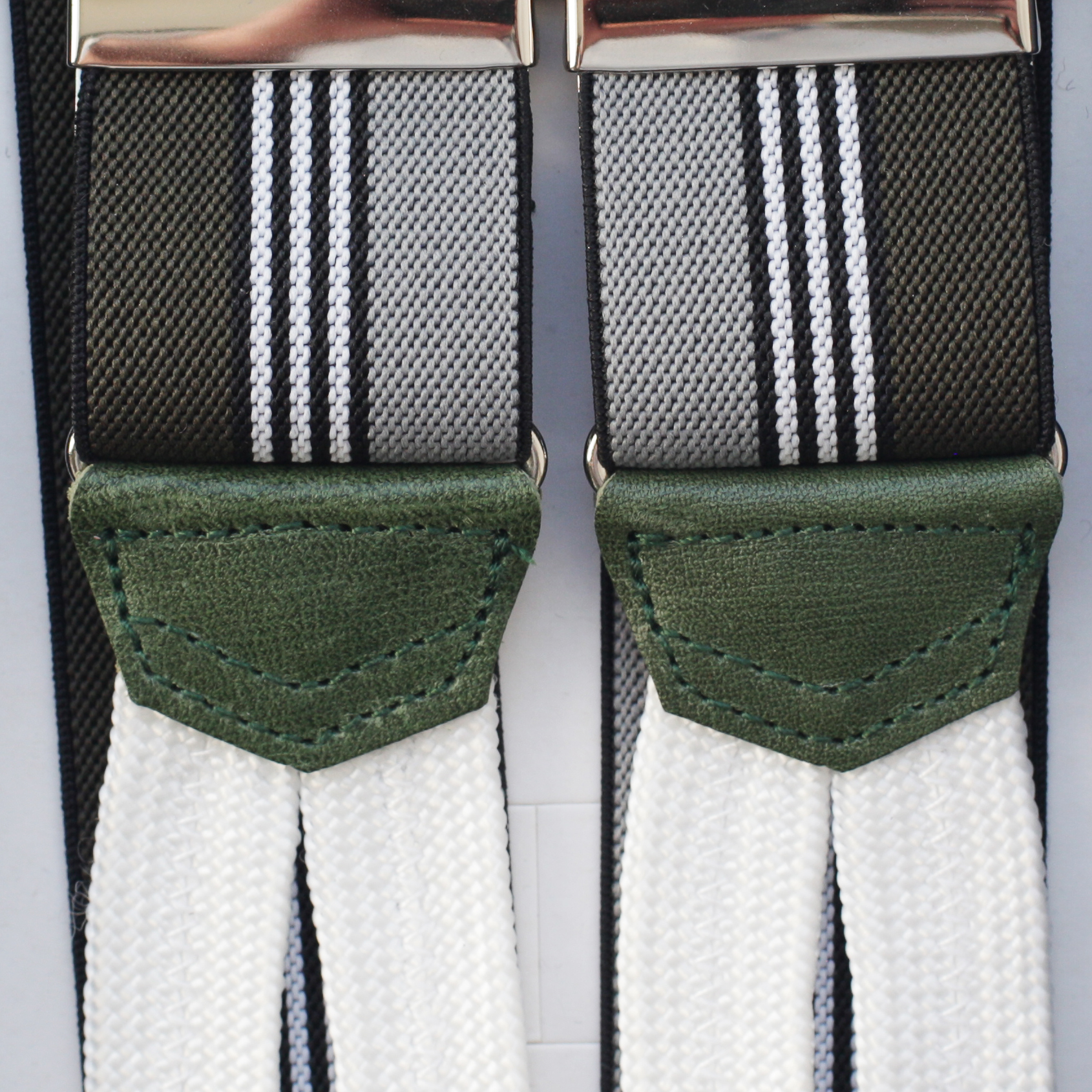 Подтяжки Albert Thurston, оливковые/зелёные