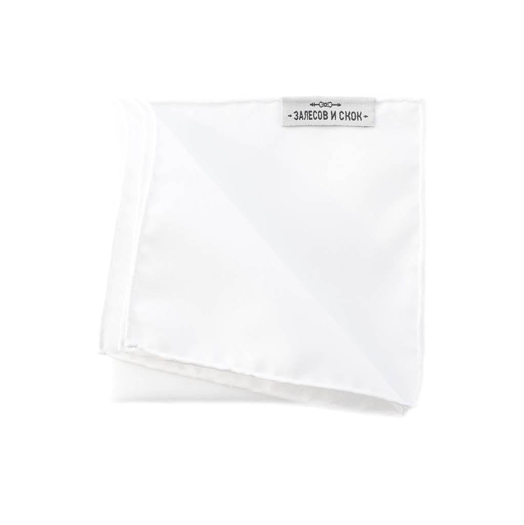Нагрудный платок белый, хлопок