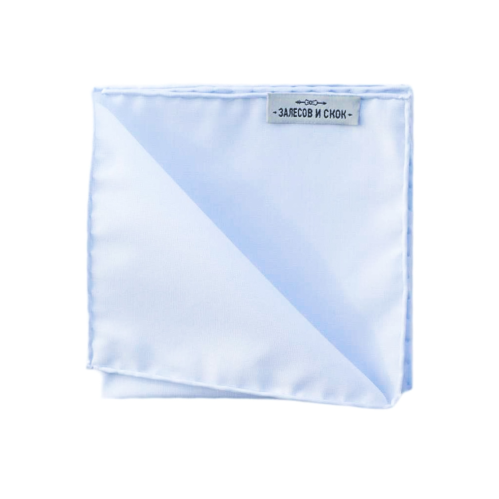 Нагрудный платок голубой, хлопок