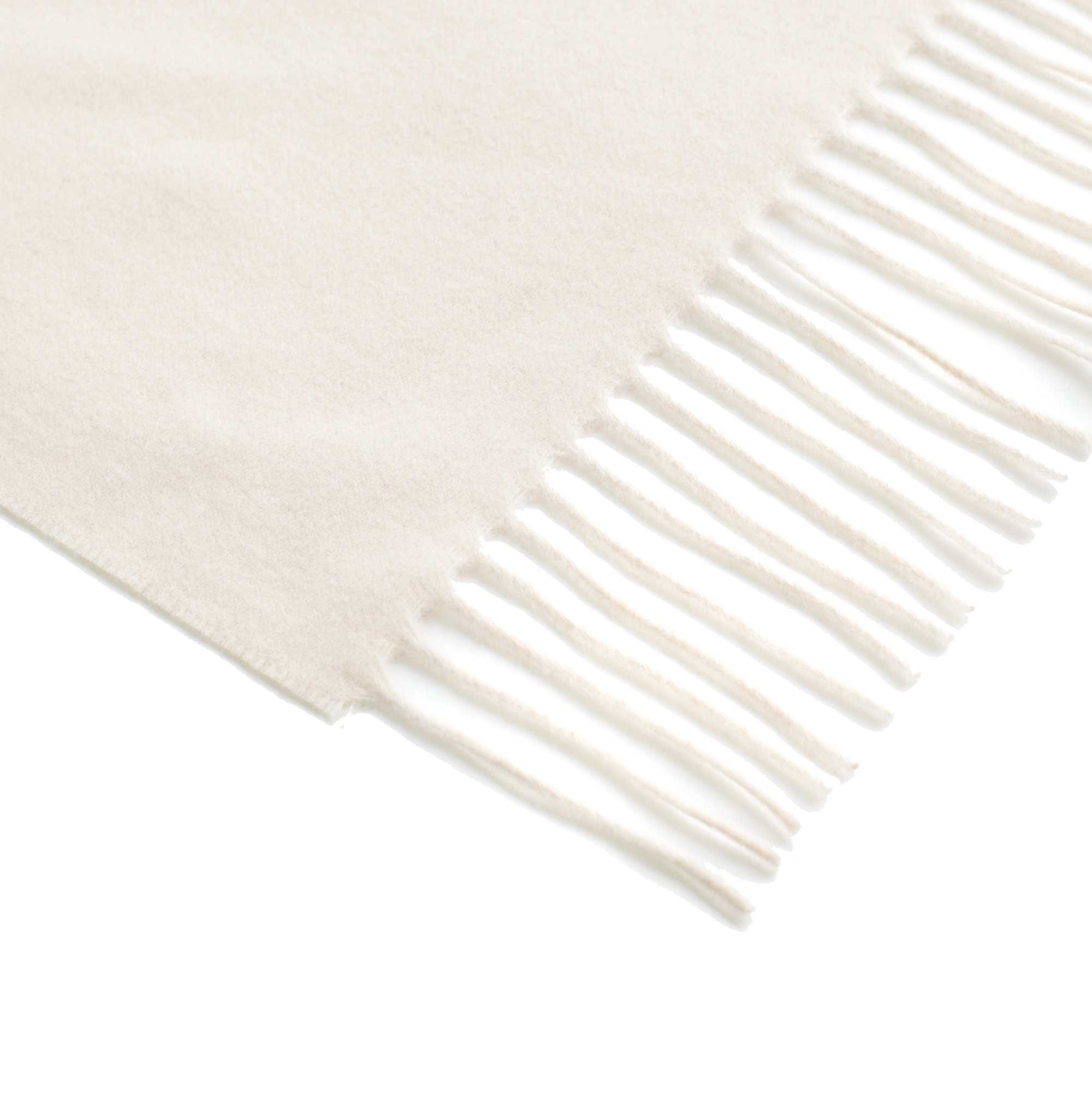 Шарф из плотной шерсти с кашемиром, кремовый