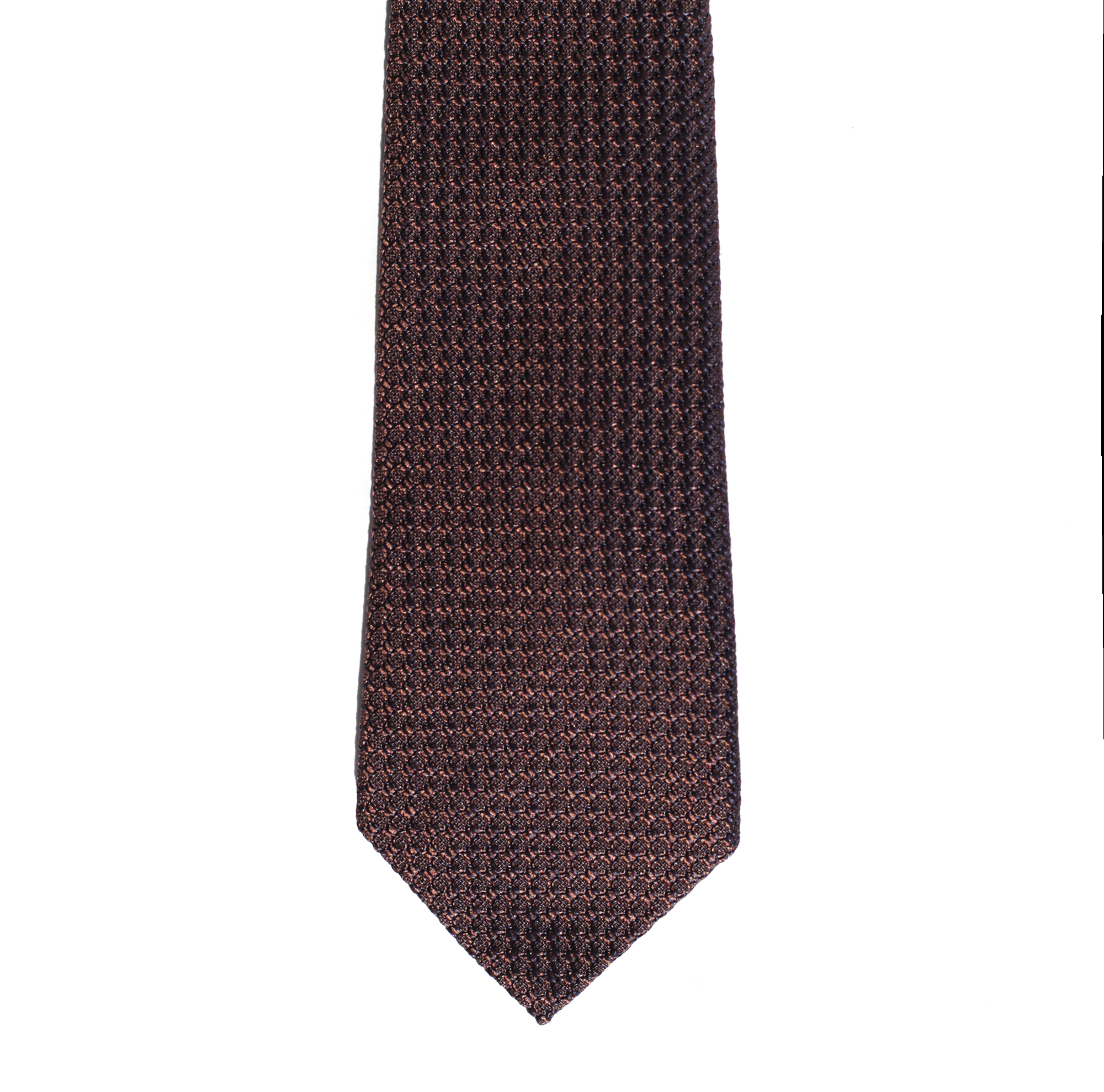 Тёмно-коричневый галстук, шёлк гренадин