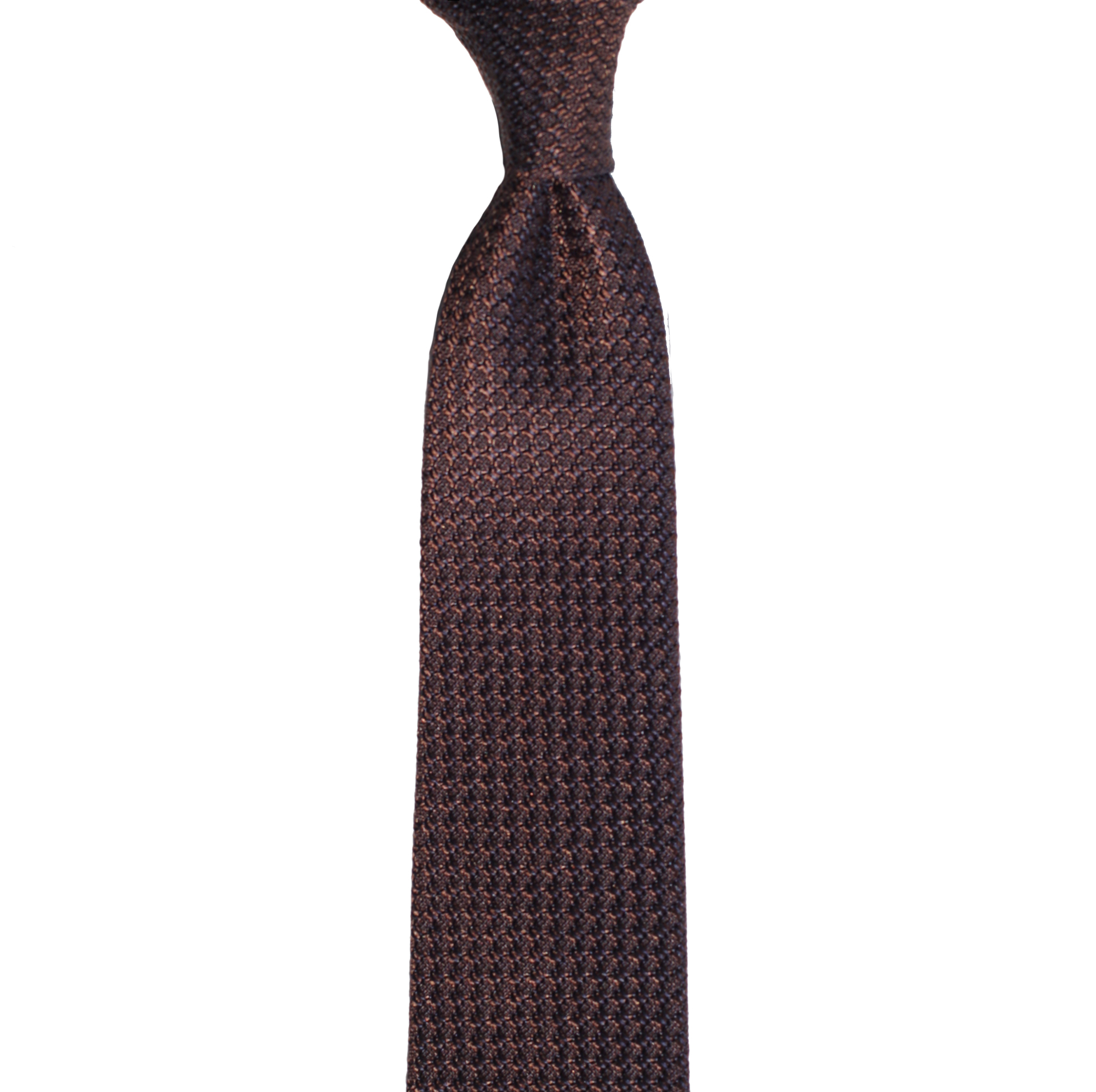 Тёмно-коричневый галстук, шёлк гренадин