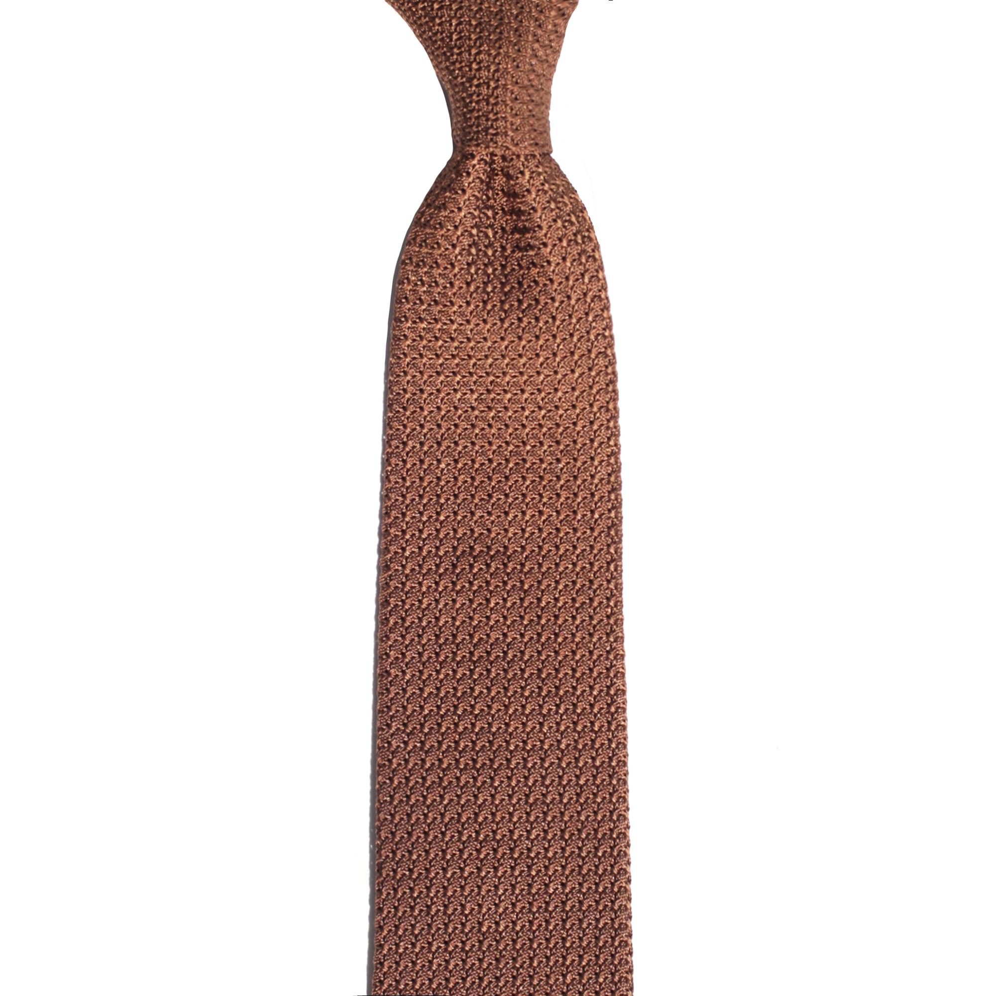 Шёлковый галстук из гренадина, бронза