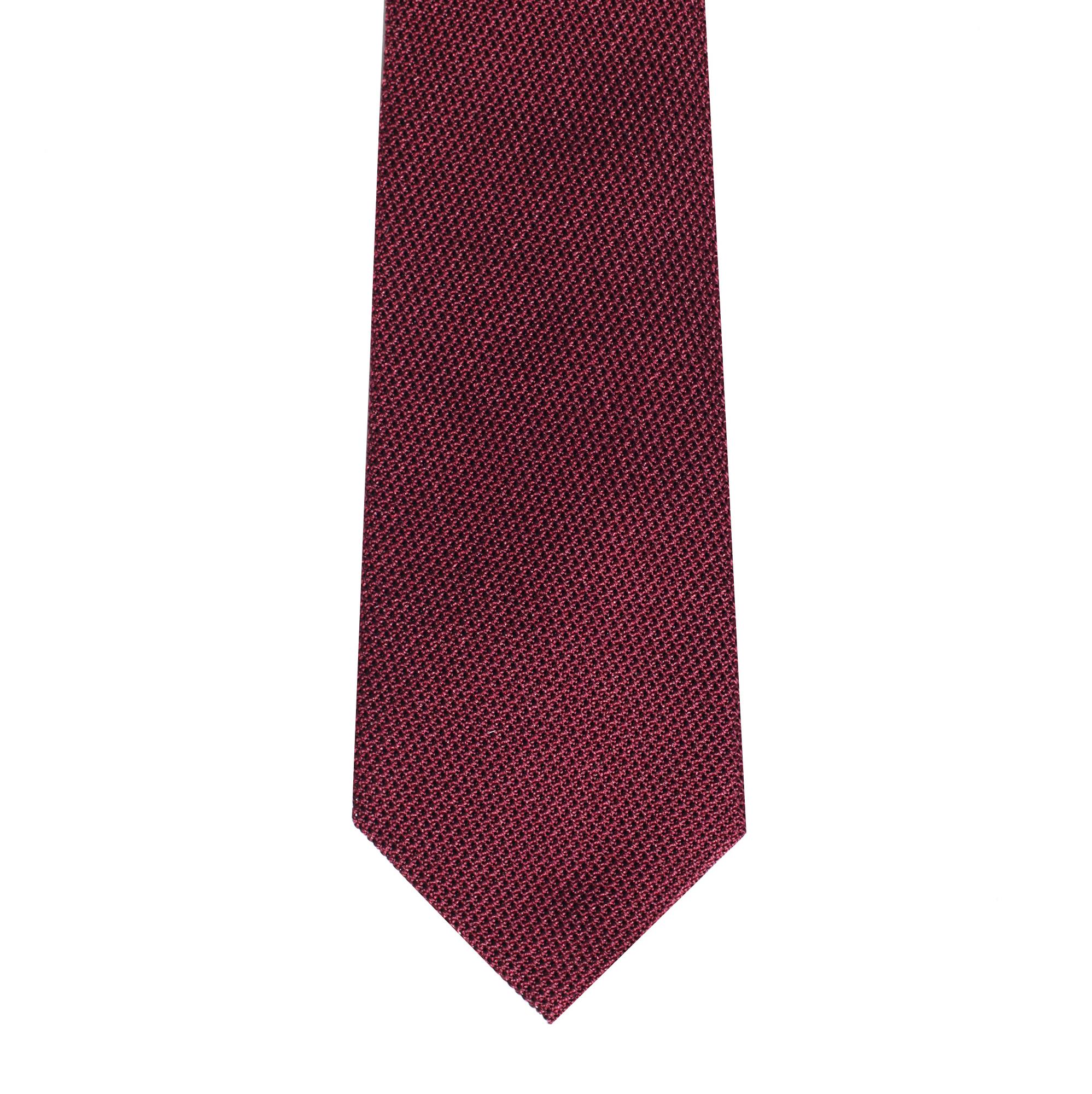 Бордовый галстук, шёлк гренадин