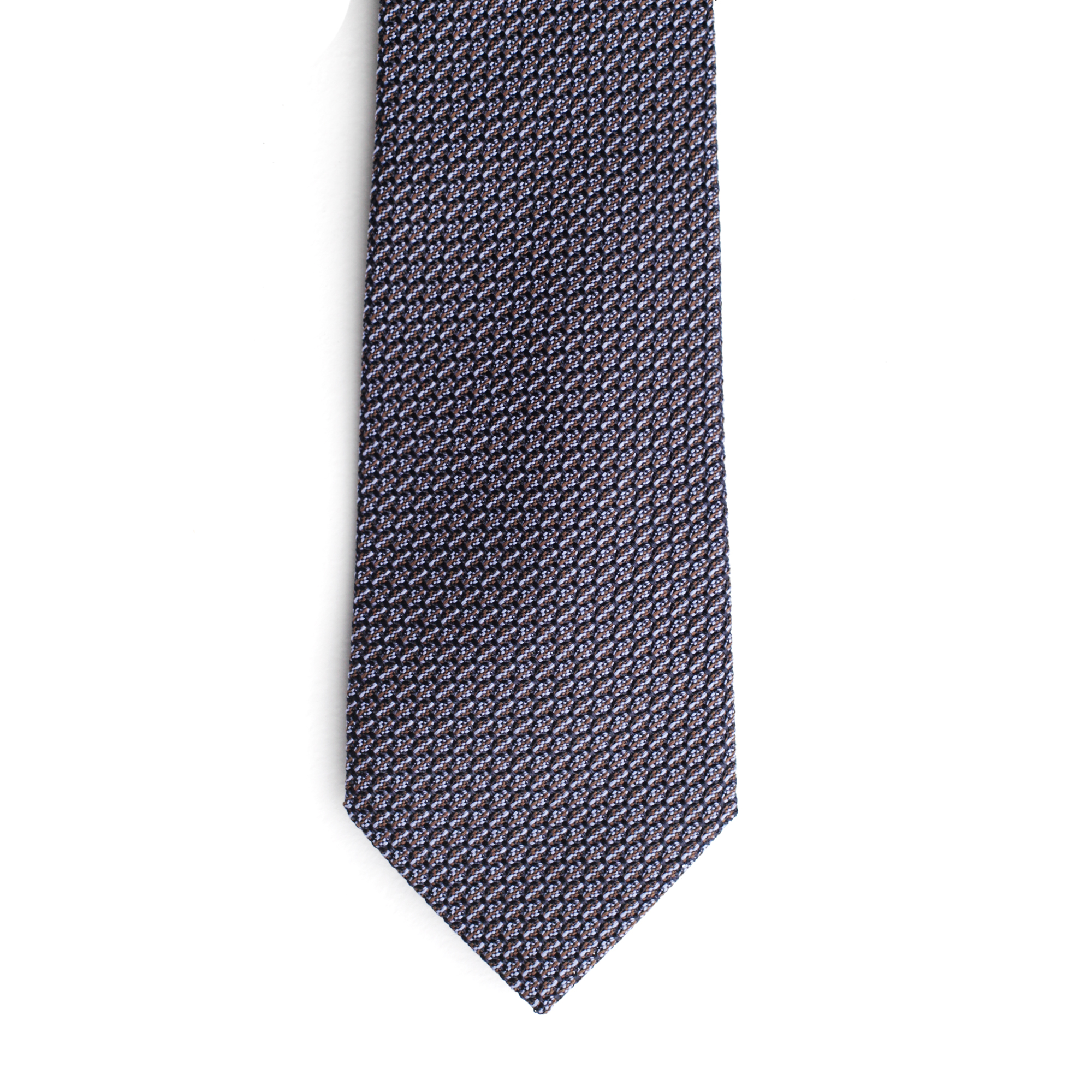 Серебристый галстук, шёлк гренадин