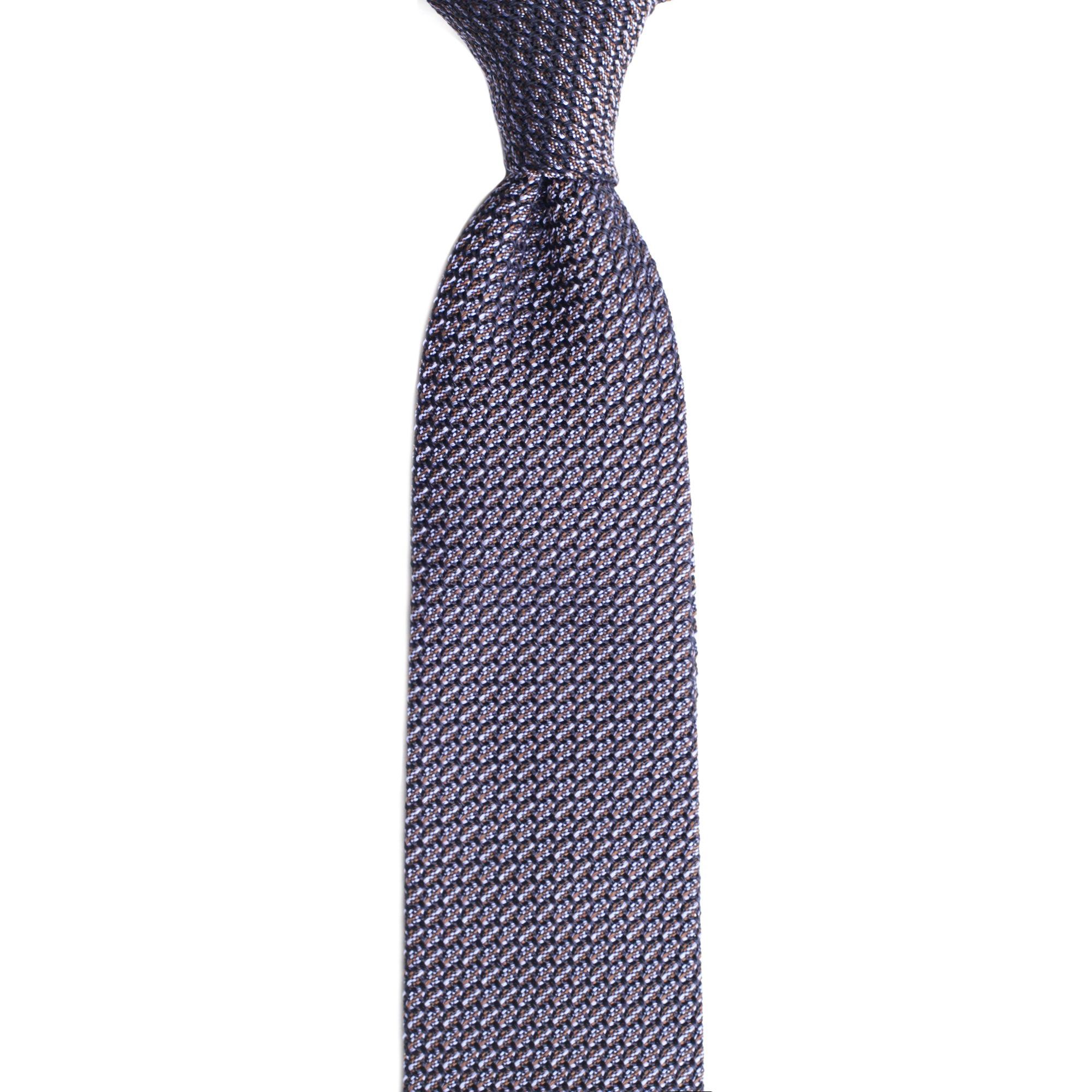 Серебристый галстук, шёлк гренадин