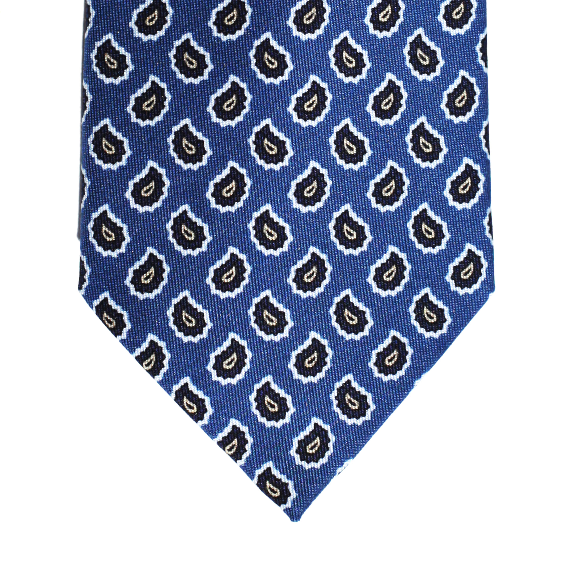 Голубой галстук пэйсли, шёлк