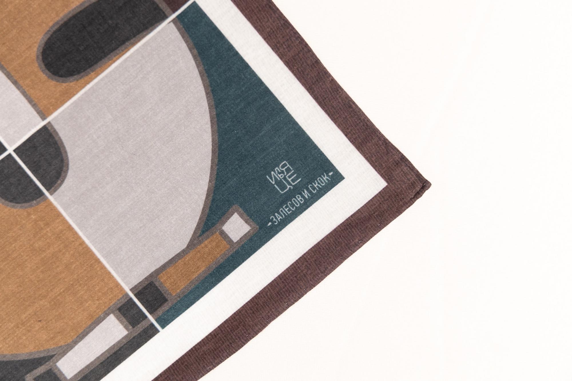 Нагрудный платок с уникальным дизайном, автор - Илья Це.