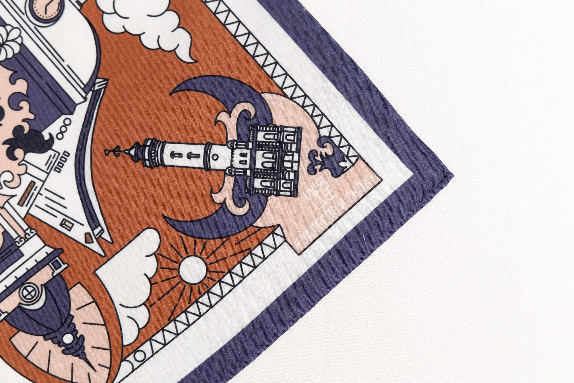 Нагрудный платок с уникальным дизайном, автор - Илья Це.