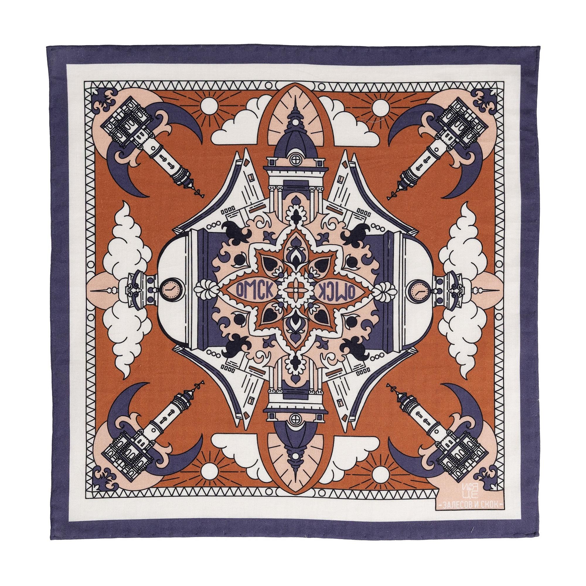 Нагрудный платок с уникальным дизайном, автор - Илья Це.